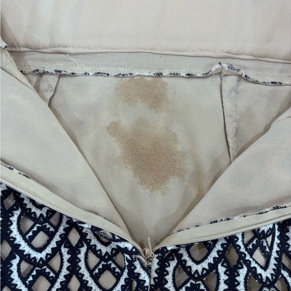 Navy Blue  Semi-Formal Dress Size Medium Brocade Minuet - Picture 8 of 12